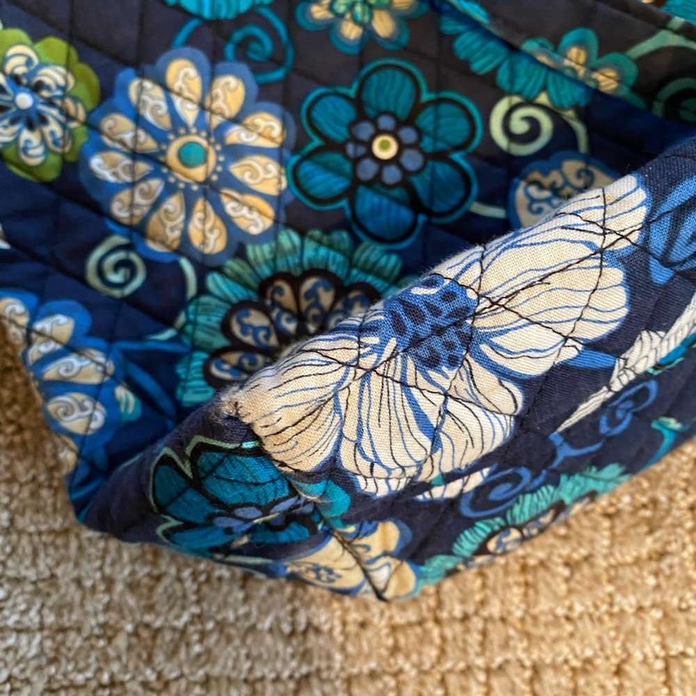 Vera Bradley Tote in Mod Floral Blue - Picture 14 of 16